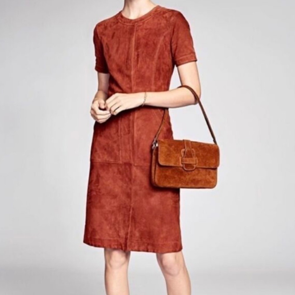 Banana Republic GENUINE Suede Dress - Picture 2 of 9